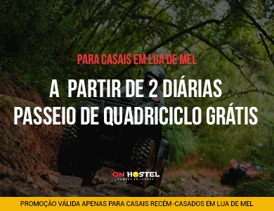 A partir de 2 diárias passeio de quadriciclo grátis